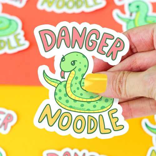 Danger Noodle Snake Vinyl Sticker