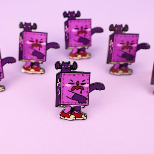 E 003 Horror Scary Book Enamel Pin Turtles Soup Pt 1