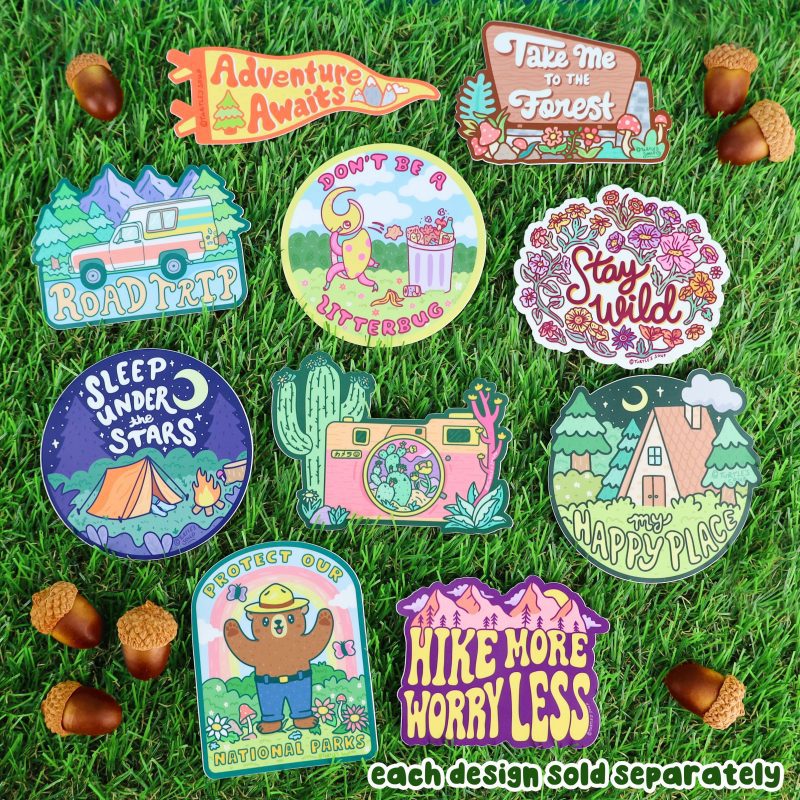 Each Design Sold Separately Adventure Stickers