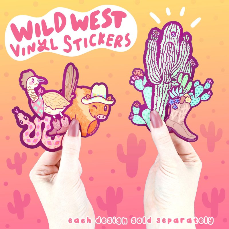 Each Design Sold Separately Wild West Vinyl Stickers by Turtles Soup 23255bcd 2c36 4975 90c2 569a2be06b4d