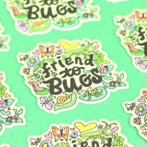 Friend to Bugs Gardening Vinyl Sticker