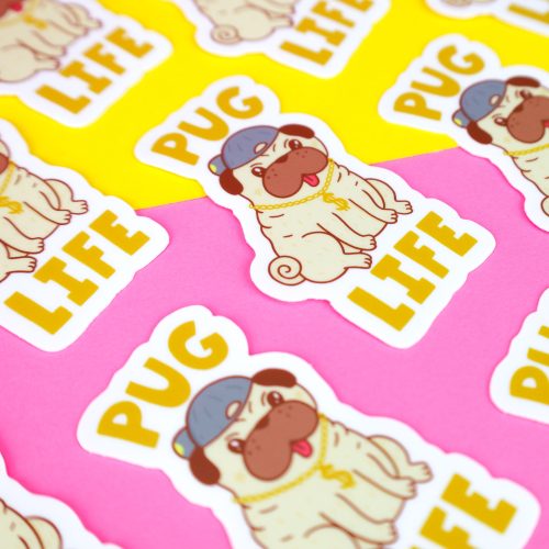 Funny Pug Life Sticker