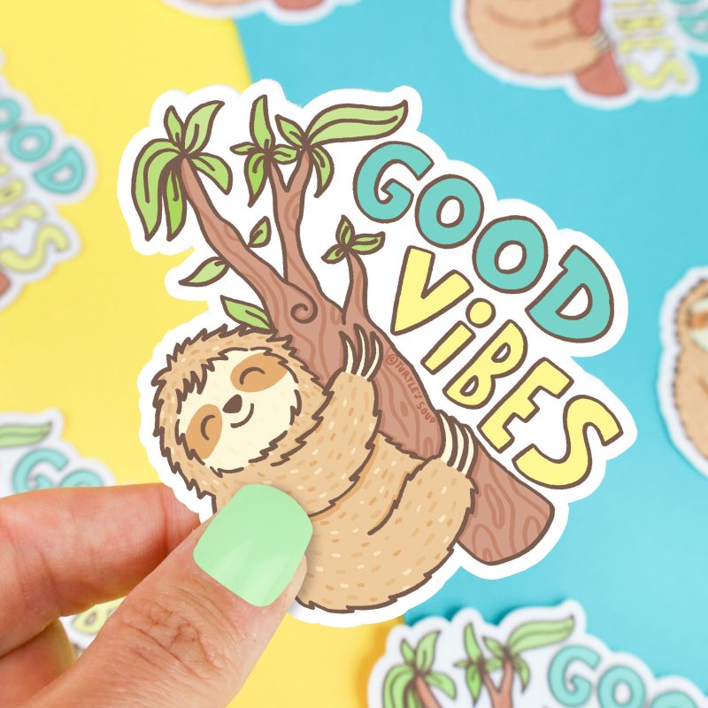 Good Vibes Vinyl Sticker