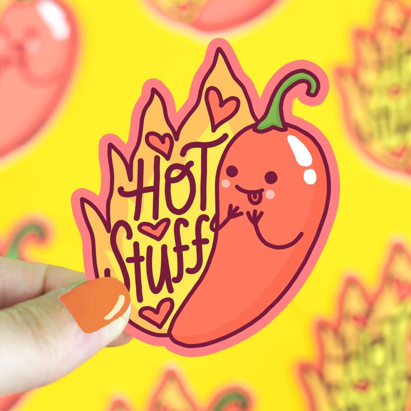 Hot Stuff Jalapeno Vinyl Sticker