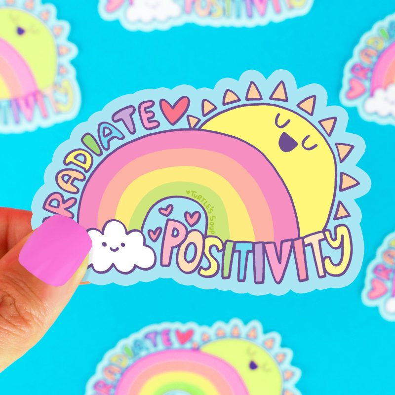 Radiate Positivity Vinyl Sticker