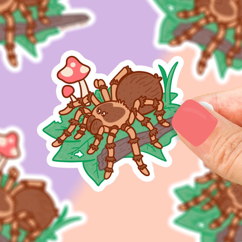 S 456 Pet Tarantula Vinyl Sticker Turtles Soup