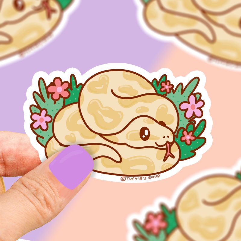 S 457 Pet Python Vinyl Sticker Turltles Soup