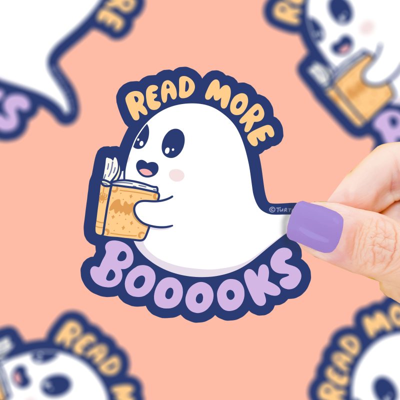 S 495Read More Books Ghost sticker by turtles soup