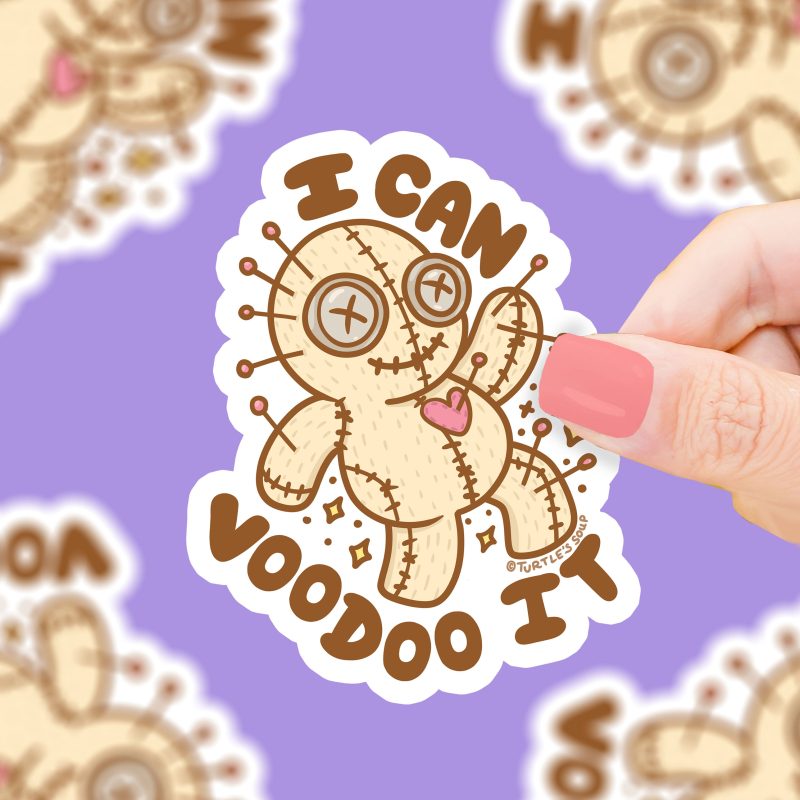 S 497I can Voodoo It Vinyl Sticker by Turtles Soup