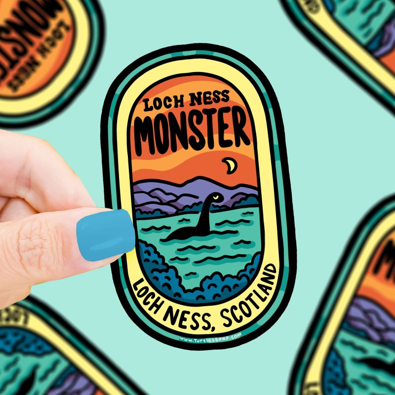 S 661 Lochness Monster Cryptid Vinyl Sticker by Turtles Soup