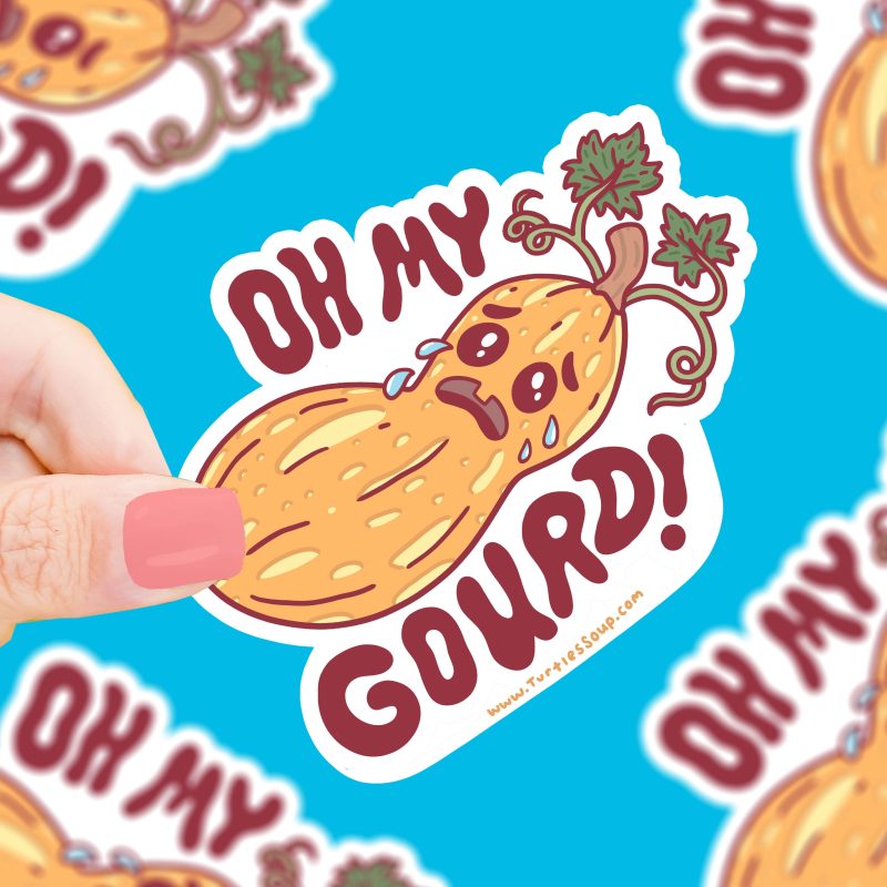 S 675Oh My Gourd Vinyl Sticker