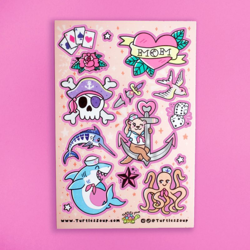 SH 023 Classic Tattoos Sticker Sheet 2