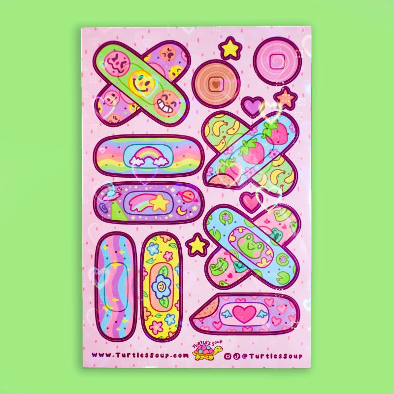 SH018 Cute Bandages Sticker Sheet Photo 2