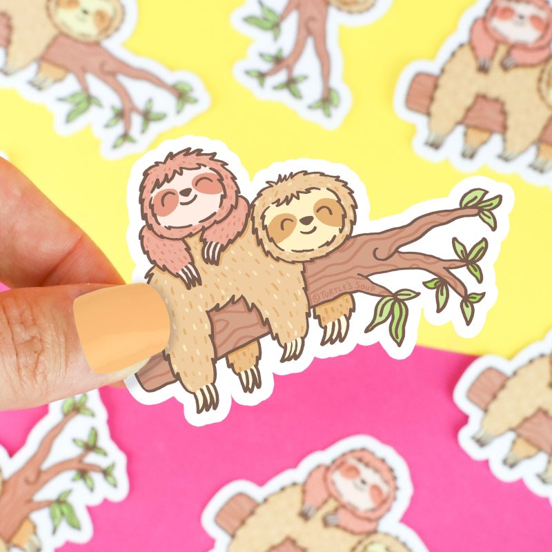 Sloth Friends Vinyl Sticker