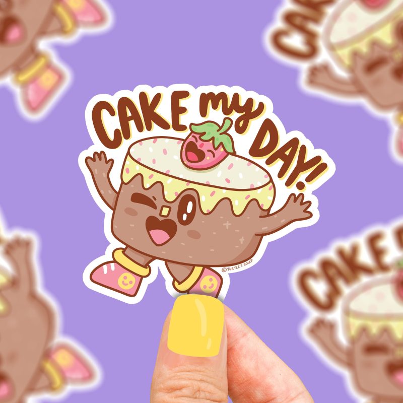 cake my day funny cake sticker cake baking pun sweet food cute sticker art bakery sticker bake house funny sticker pun by turtles soup waterproof sticker art e51c304d c45d 4824 9a0a d41eaa36ac05