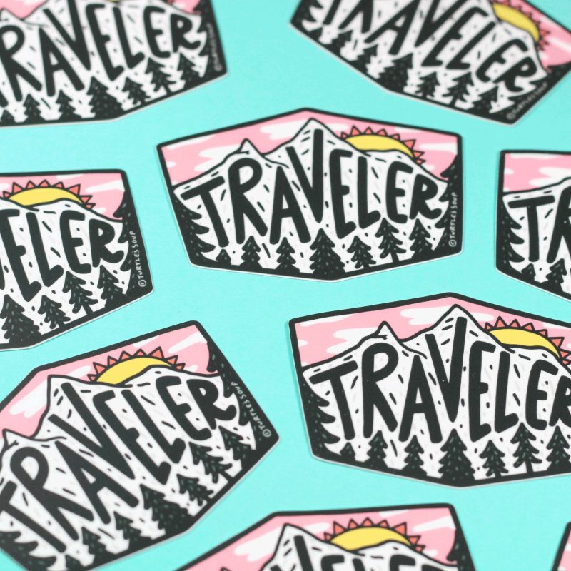 travel sticker vinyl stickers phone adventure gift for bottle stocking stuffer